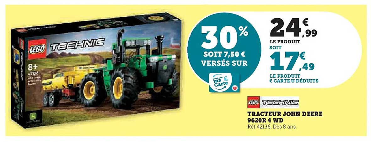 TRACTEUR JOHN DEERE 9620R 4 WD