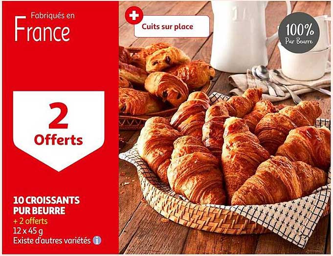 10 CROISSANTS PUR BEURRE