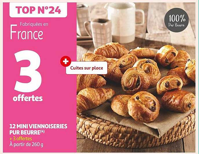 12 MINI VIENNOISERIES PUR BEURRE