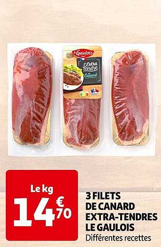 3 FILETS DE CANARD EXTRA-TENDRES LE GAULOIS