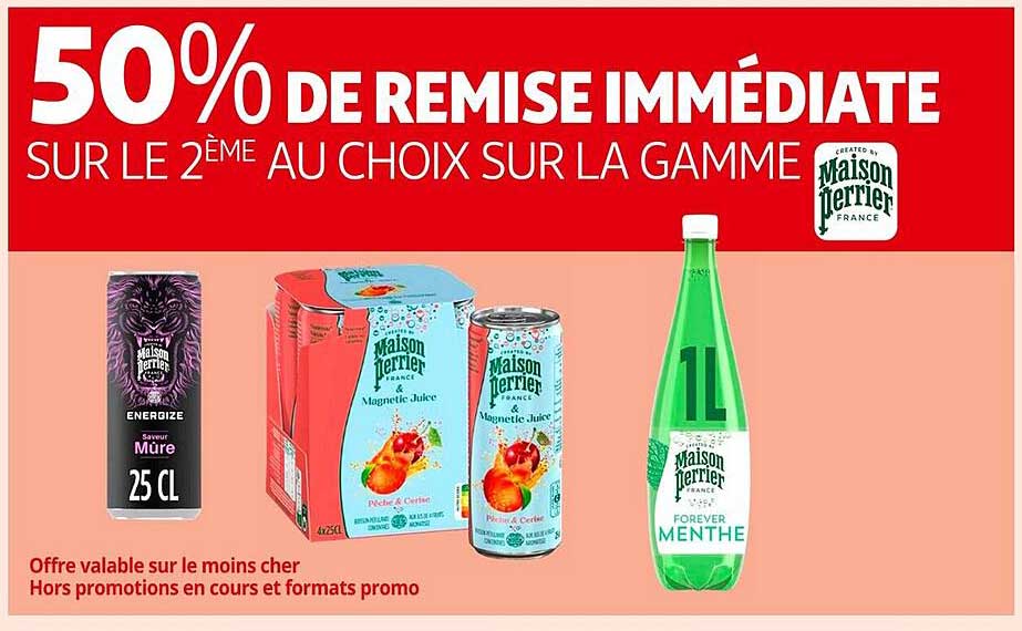 50% DE REMISE IMMÉDIATE SUR LE 2ÈME AU CHOIX SUR LA GAMME