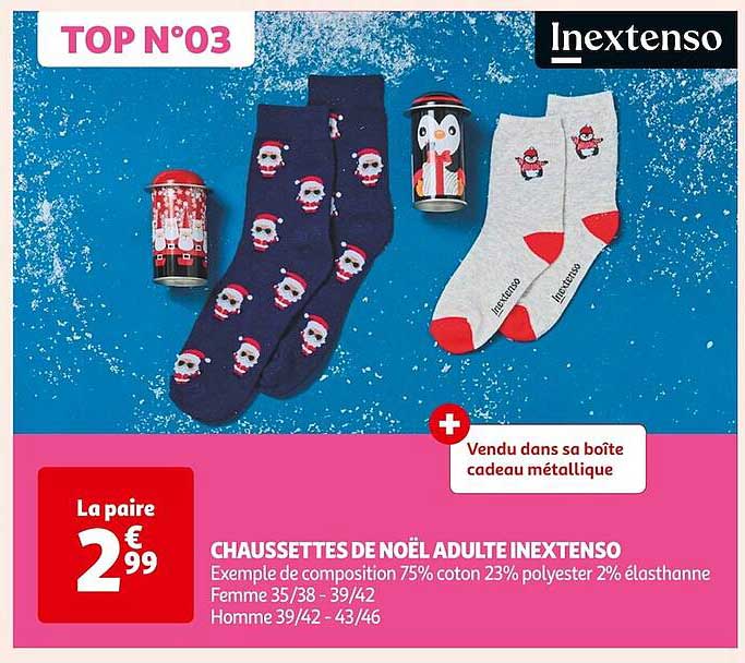 CHAUSSETTES DE NOËL ADULTE INEXTENSO