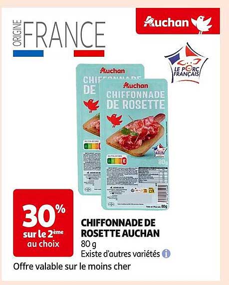 CHIFFONNADE DE ROSETTE AUCHAN