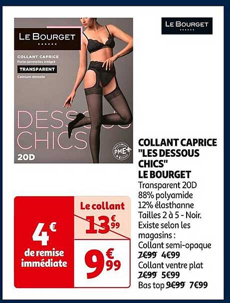 COLLANT CAPRICE "LES DESSOUS CHICS" LE BOURGET