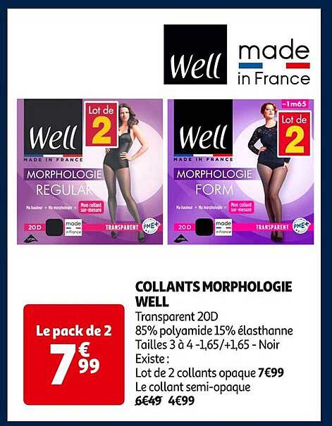 COLLANTS MORPHOLOGIE WELL