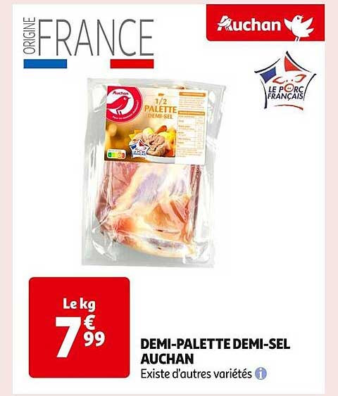 DEMI-PALETTE DEMI-SEL AUCHAN