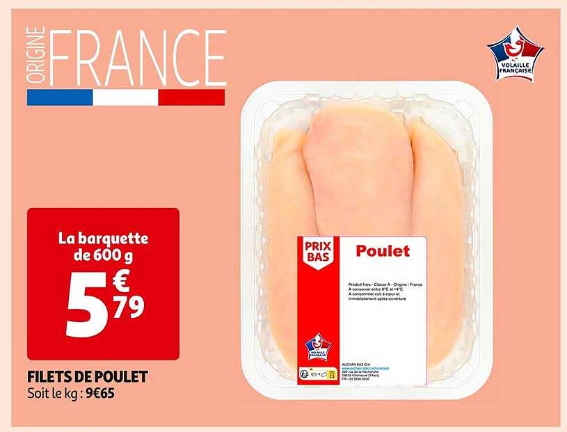 FILETS DE POULET