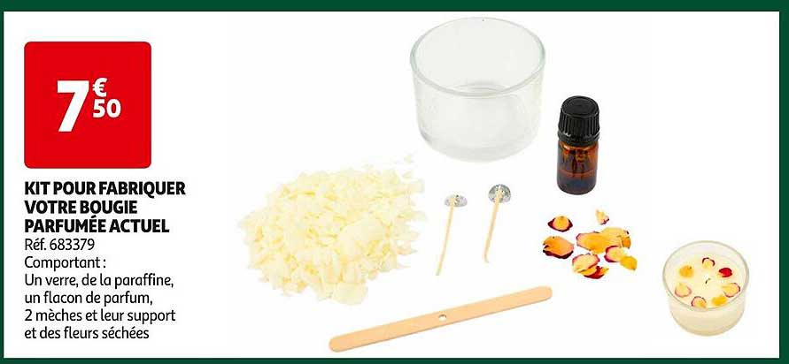 KIT POUR FABRIQUER VOTRE BOUGIE PARFUMÉE ACTUEL