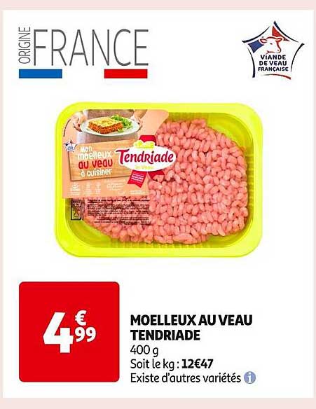 MOELLEUX AU VEAU TENDRIADE