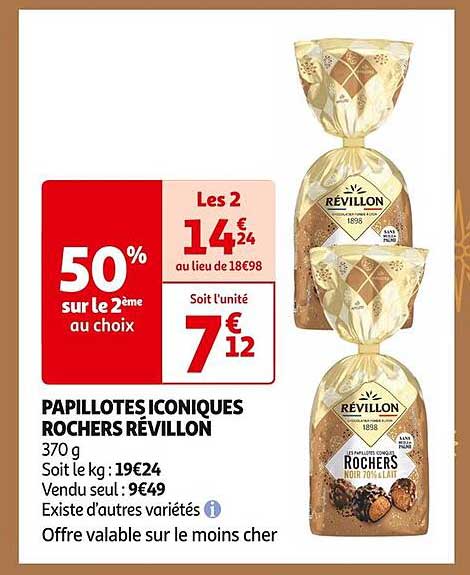 PAPILLOTES ICONIQUES ROCHERS RÉVILLON