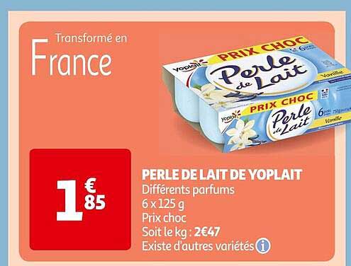 PERLE DE LAIT DE YOPLAIT