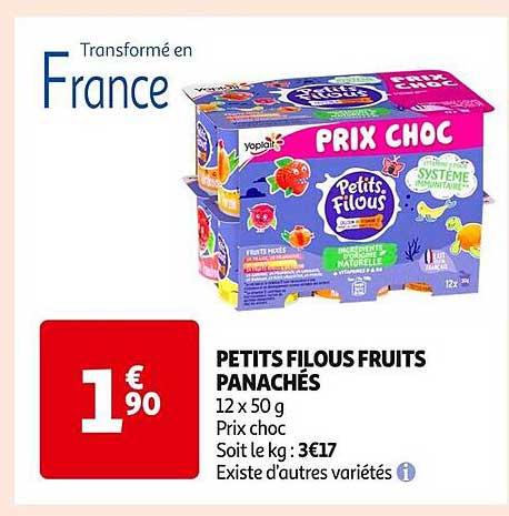 PETITS FILOUX FRUITS PANACHÉS