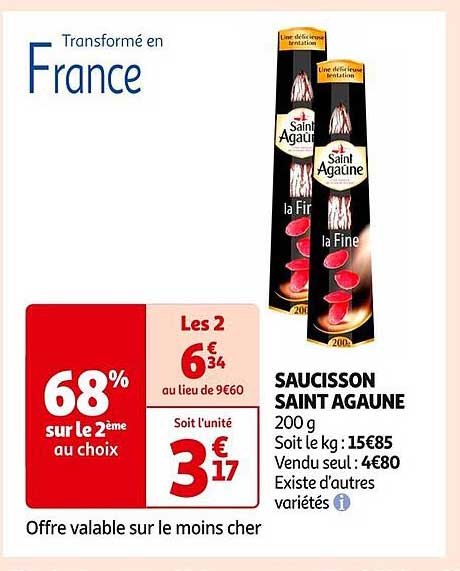 SAUCISSON SAINT AGAUNE