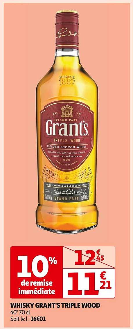 WHISKY GRANT'S TRIPLE WOOD