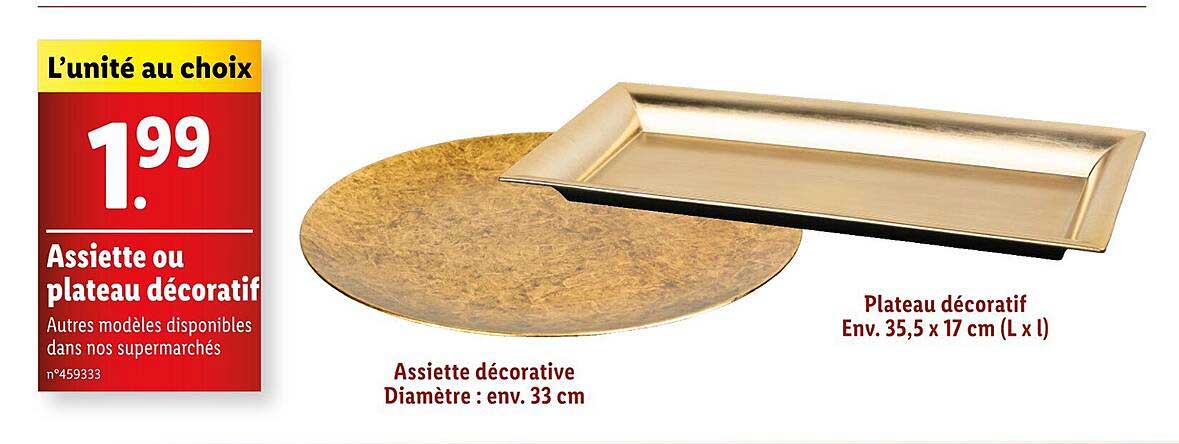 Assiette ou plateau décoratif