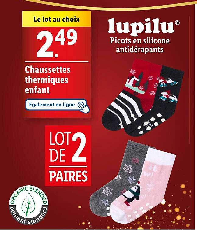 Chaussettes thermiques enfant