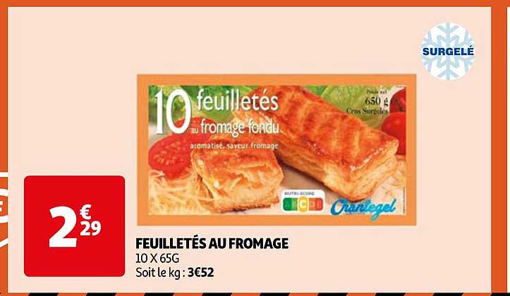 FEUILLETÉS AU FROMAGE