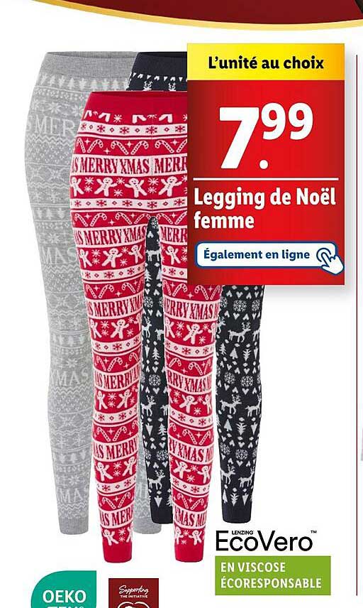 Legging de Noël femme