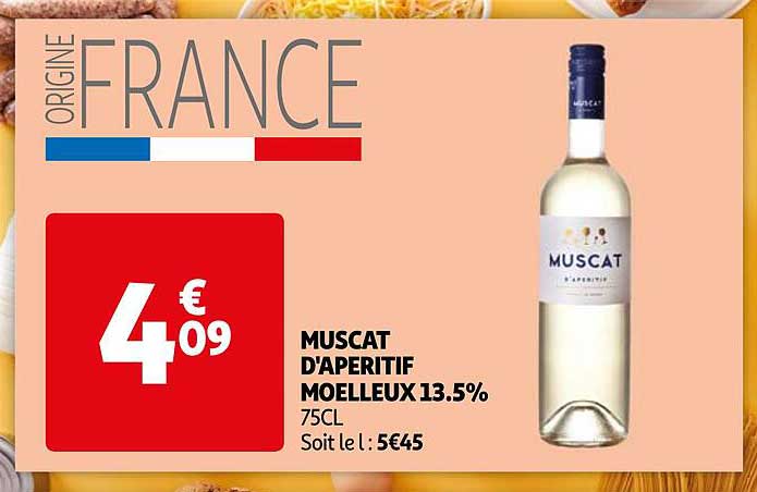 MUSCAT D'APERITIF MOELLEUX 13.5%