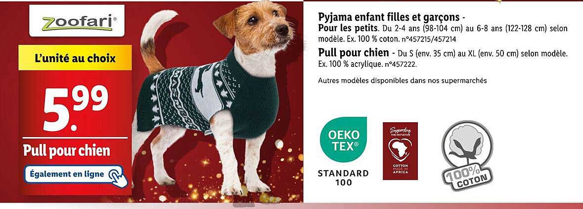 Pull pour chien