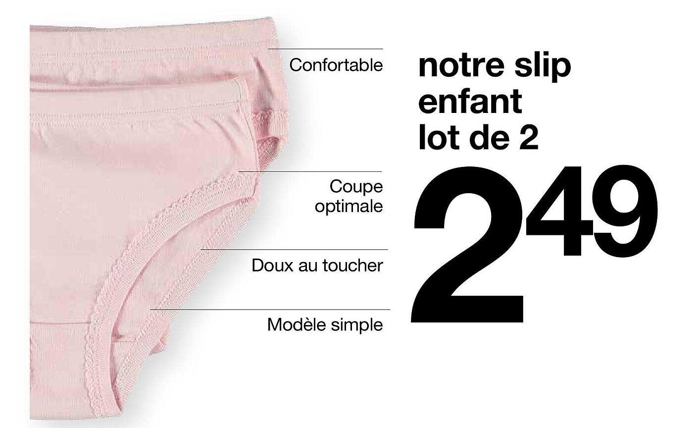 Notre Slip Enfant Lot De 2 offre chez Zeeman