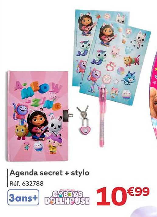 Agenda secret + stylo