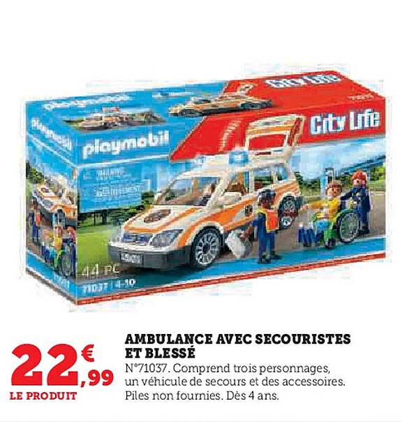 AMBULANCE AVEC SECURISTES ET BLESSE