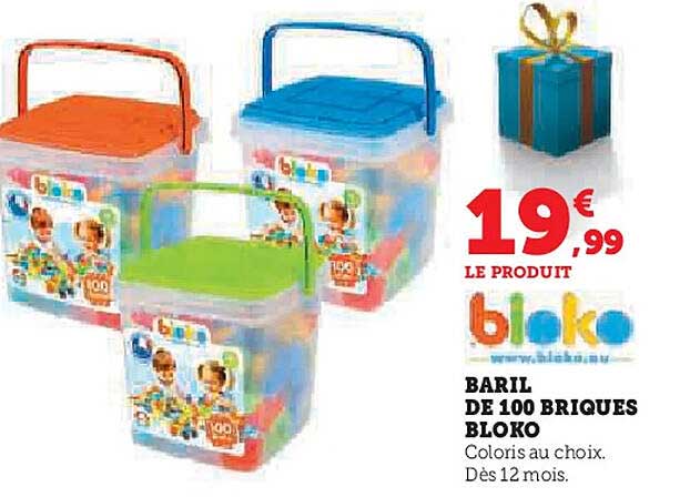 BARIL DE 100 BRIQUES BLOKO