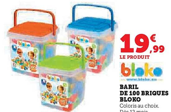 BARIL DE 100 BRIQUES BLOKO