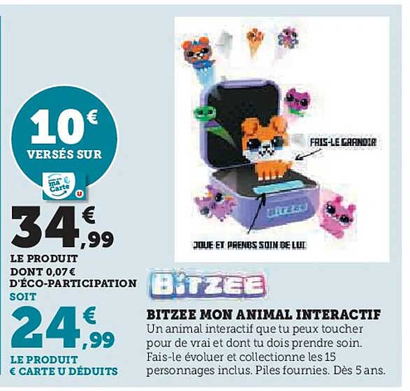 BITZEE MON ANIMAL INTERACTIF