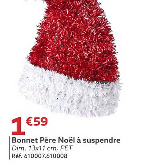 Bonnet Père Noël à suspendre