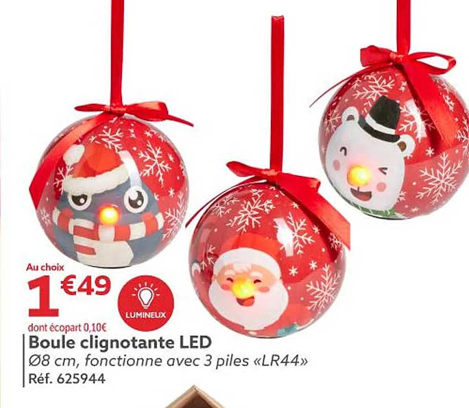 Boule clignotante LED