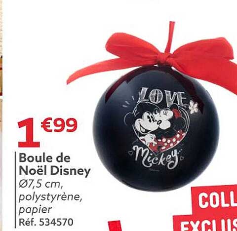 Boule de Noël Disney