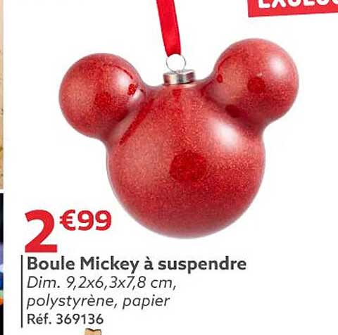 Boule Mickey à suspendre