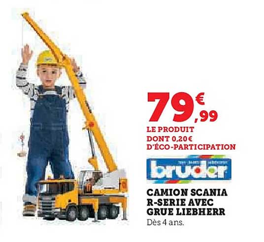 CAMION SCANIA R-SERIE AVEC GRUE LIEBHERR