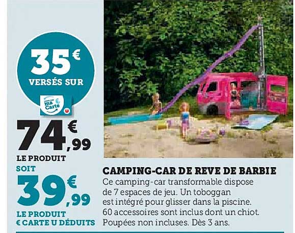 CAMPING-CAR DE RÊVE DE BARBIE