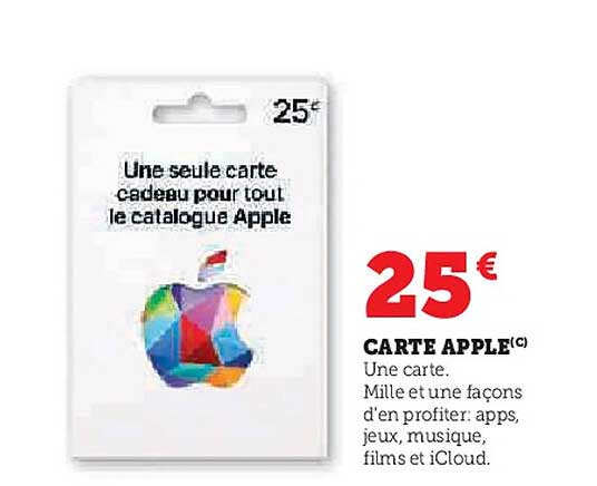 CARTE APPLE(C)