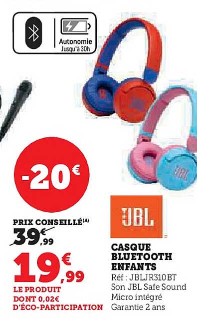 CASQUE BLUETOOTH ENFANTS