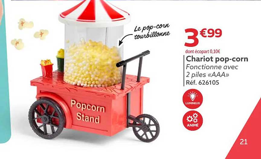 Chariot pop-corn