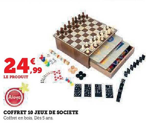 COFFRET 10 JEUX DE SOCIETE