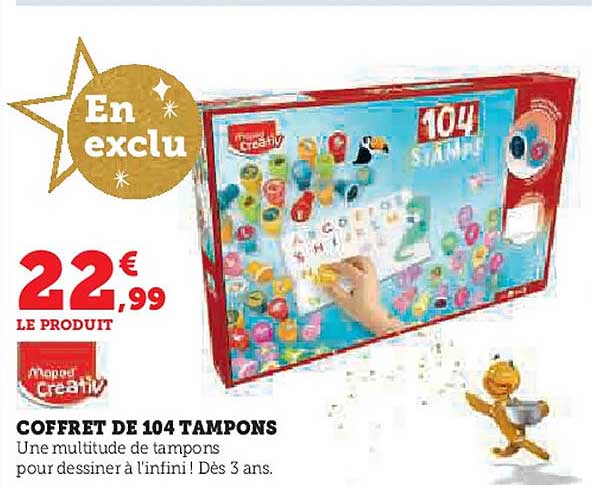 COFFRET DE 104 TAMPO NS