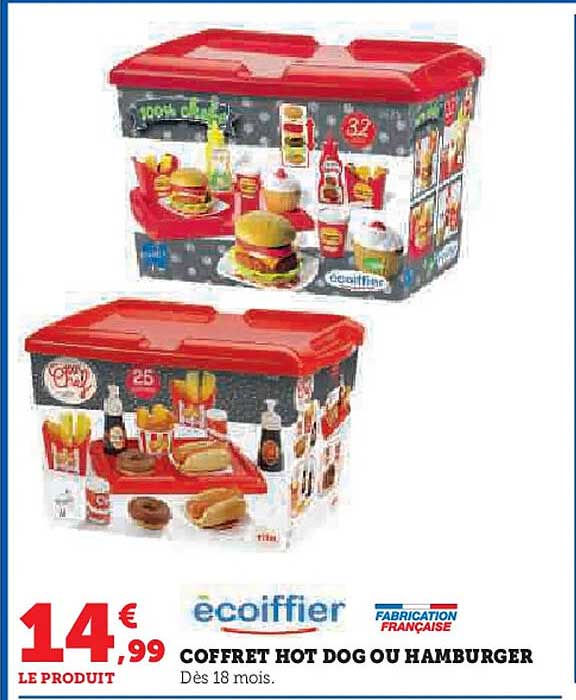 COFFRET HOT DOG OU HAMBURGER