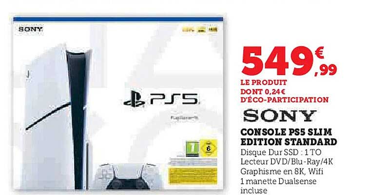 CONSOLE PS5 SLIM EDITION STANDARD