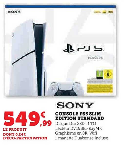 CONSOLE PS5 SLIM EDITION STANDARD