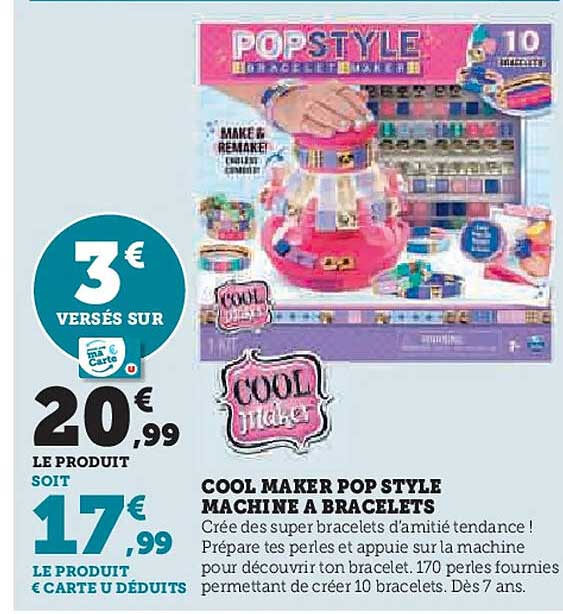 COOL MAKER POP STYLE MACHINE A BRACELETS