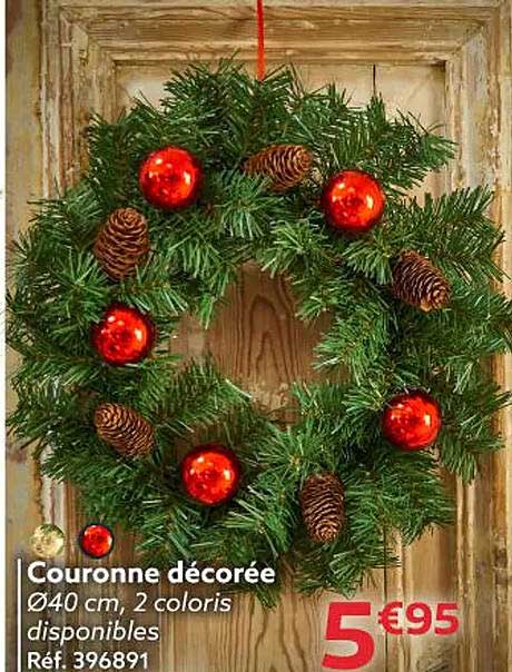 Couronne décorée