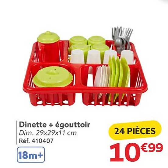 Dinette + égouttoir