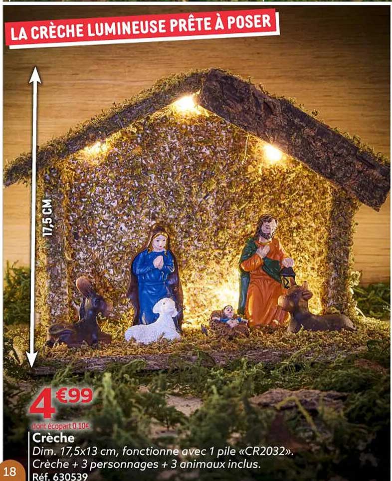 LA CRÈCHE LUMINEUSE PRÊTE À POSER