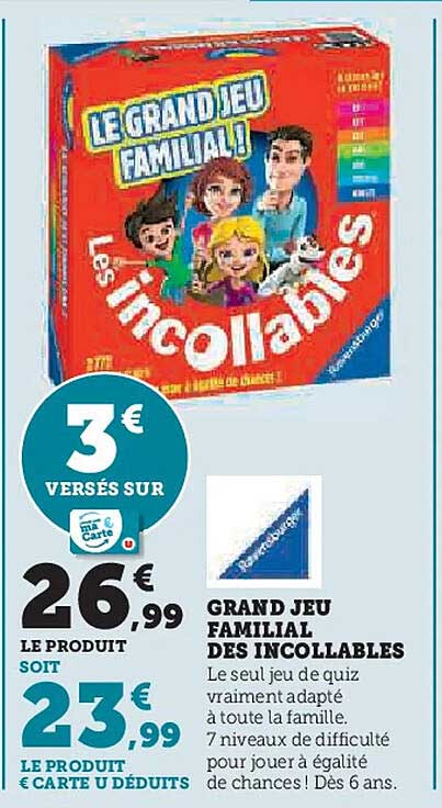 LE GRAND JEU FAMILIAL ! Les incollables