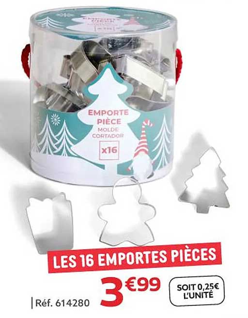 LES 16 EMPORTES PIÈCES